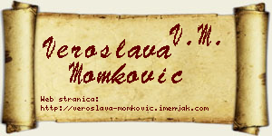 Veroslava Momković vizit kartica